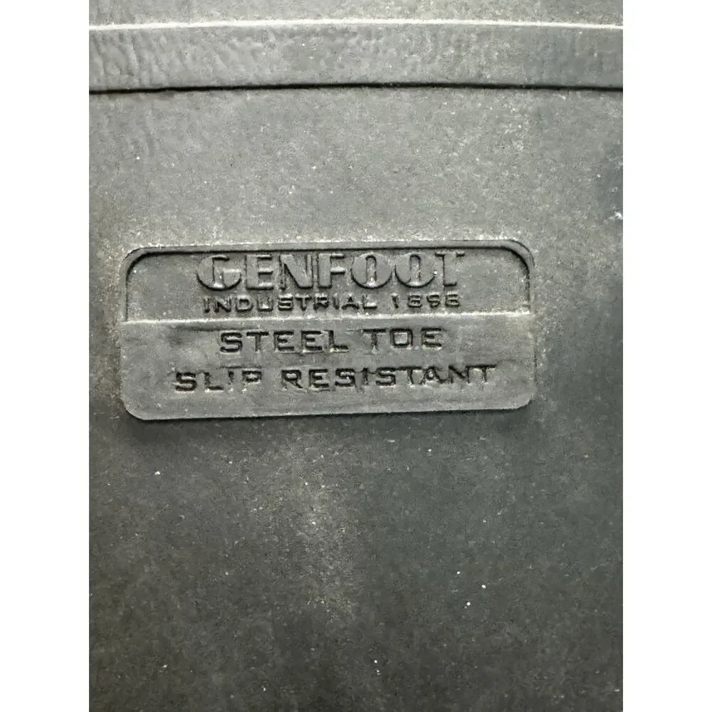 Genfoot Industrial Steel Toe Rubber Work Boots Mens Size 9 Slip Resistant